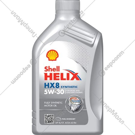 Масло моторное «Shell» Helix HX8 Synthetic, 5W-30, 550052791, 1 л