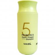 Шампунь для волос «Masil» для блеска и укрепления волос, 5 Probiotics, с яблочным уксусом и прибиотиками, 60576, 150 мл