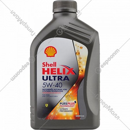 Масло моторное «Shell» Helix Ultra, 5W-40, 550052677, 1 л