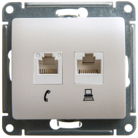 

Розетка(RJ11/RJ45,перл,арт.GSL000685)