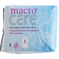 Прокладки женские «Macro Care» с анионовым слоем, ночь, 8 шт