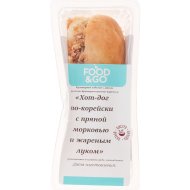 Хот-дог по-корейски с пряной морковью и жареным луком, охлажденный, 135 г