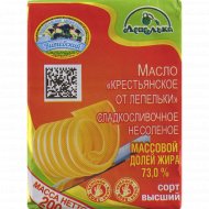 Масло сладкосливочное «Крестьянское от Лепеля» 73%, 200 г