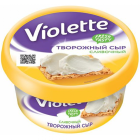 Сыр тво­рож­ный «Violette» сли­воч­ный, 70%, 140 г