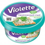 Сыр творожный «Violette» с зеленью, 70%, 140 г