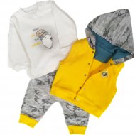 Комплект одежды для новорожденных «Ciccim Baby» 4561, размер 74, желтый