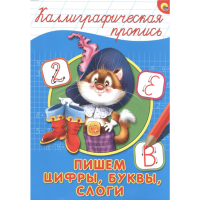 

Пропись А4 "ПИШЕМ ЦИФРЫ, БУКВЫ, СЛОГИ"