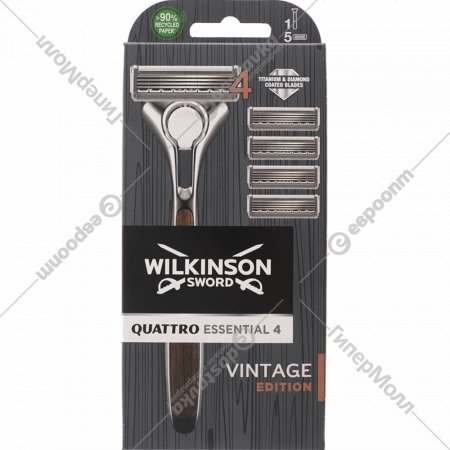 Бритва «Wilkinson Sword» Vintage, со сменными кассетами, 5 шт