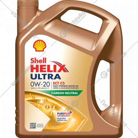 Масло моторное «Shell» Helix Ultra ECT C5, 0W-20, 550056348, 5 л