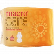 Прокладки женские ультратонкие «Macro Care» Нежность хлопка, ночь, 10 шт