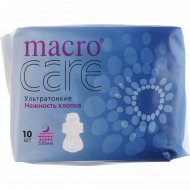 Прокладки женские ультратонкие «Macro Care» Нежность хлопка, ночь экстра, 10 шт