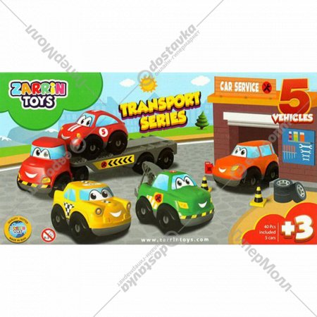 Набор игрушечных автомобилей «Zarrin Toys» Transport Series, J5, 5 шт