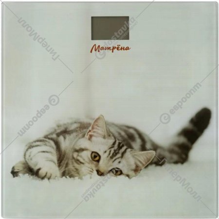 Весы напольные элекронные «Матрена» МА-090, 007271, кот