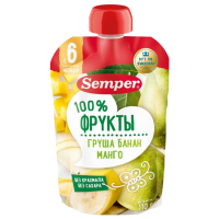 

Пюре"SEMPER"(груша,банан,манго)110г