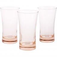 Набор стаканов «Pasabahce» Aзур, 420055/1090029, розовый, 300 мл, 3 шт