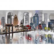 Фотообои «Citydecor» Мегаполис акварель, 4 листа, 400х254 см