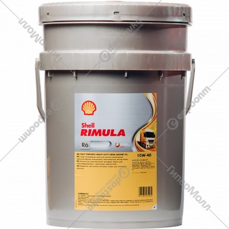 Масло моторное «Shell» Rimula R6 M, 10W-40, 550044843, 20 л