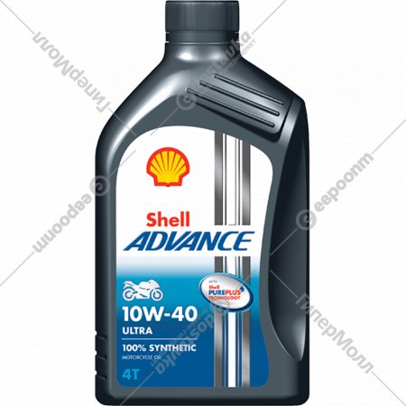 Масло моторное «Shell» Advance 4T Ultra, 10W-40 SN/MA2, 550053785, 1 л