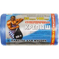 Пакеты для мусора «Крепыш» 35 л, 100 шт
