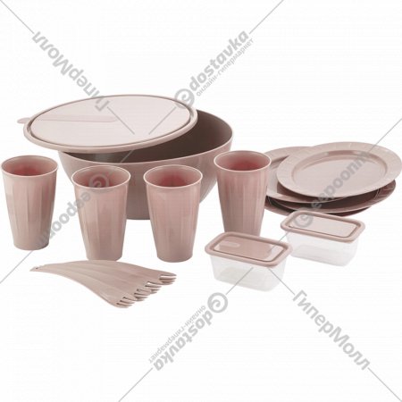 Набор посуды для пикника «Sugar&Spice» Vanilla, SE181512005, 15 предметов