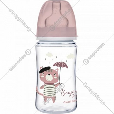 Бутылочка «Canpol babies» EasyStart, Bonjour Paris, 35/232_pin, 240 мл