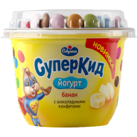 

Йогурт "СУПЕРКИД" (ст,банан,2%) 103г