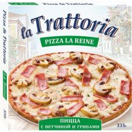 Пицца «La Trattoria» с ветчиной и грибами, 335 г