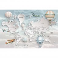 Фотообои «Citydecor» Карта мира на русском 7, 4 листа, 400х260 см