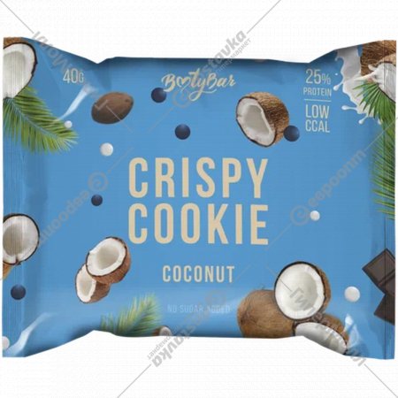 Протеиновое печенье «BootyBar» Crispy, кокос, 40 г