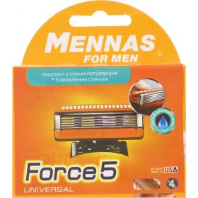 Сменные кассеты для бритья «Mennas» Force 5 Universal, 4 шт