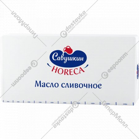 Масло сладкосливочное «Савушкин» несоленое, 82.5%, 1000 г
