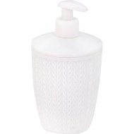 Дозатор для жидкого мыла «Альтернатива» Вязаное плетение, М8048, белый