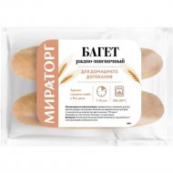 Багет ржано-пшеничный мини «Мироторг» замороженный, 260 г