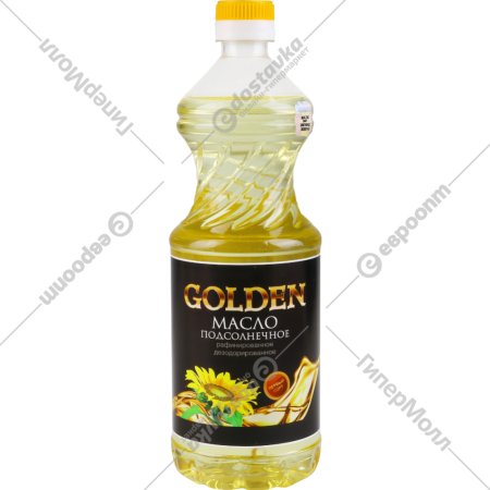 Масло подсолнечное «Golden» рафинированное, 800 мл