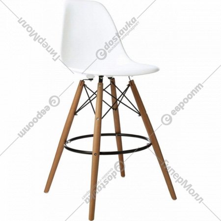 Барный стул «AksHome» Kord Hoker, белый/дерево