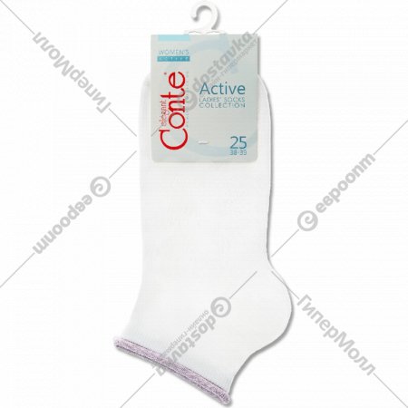 Носки женские «Conte Elegant» Active 12C-32, размер 38-40, белый-сиреневый