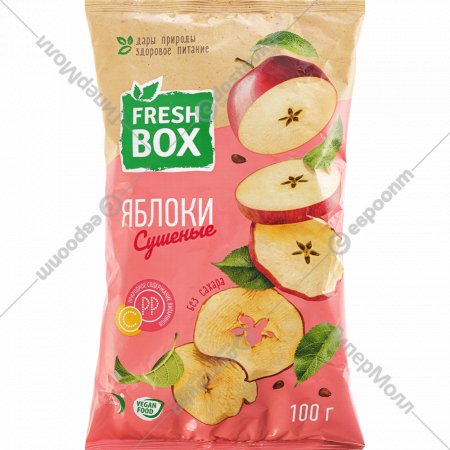Яблоки сушеные «Fresh Box» неочищенные, 100 г