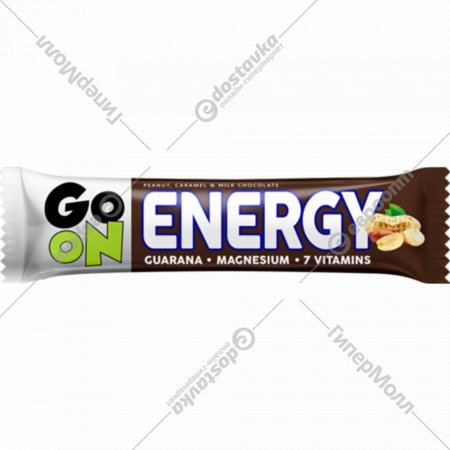 Протеиновый батончик «GO ON» с арахисом и карамелью в молочном шоколаде, 50 г