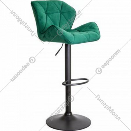 Барный стул «AksHome» Berlin, зеленый велюр/черный