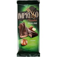 Шоколад «Impresso» горький, с начинкой пралине, 200 г