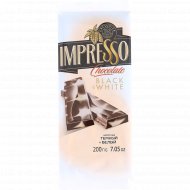 Шоколад «Impresso» темный и белый, 200 г