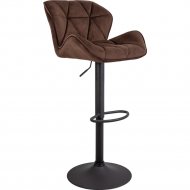 Барный стул «AksHome» Berlin, HCJ-10, шоколадный велюр/черный