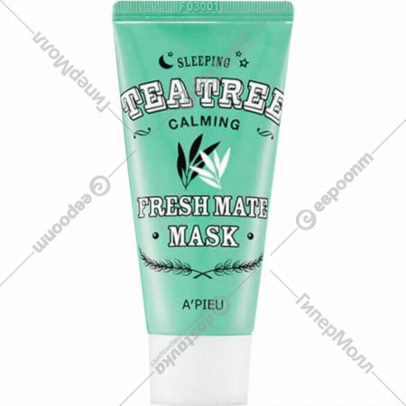 Маска для лица «A'Pieu» Fresh Mate Tea Tree Mask Calming успокаивающая ночная, O1856, 50 мл