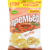 

Чипсы картофельные "ПРЕМЬЕР" (краб) 110г