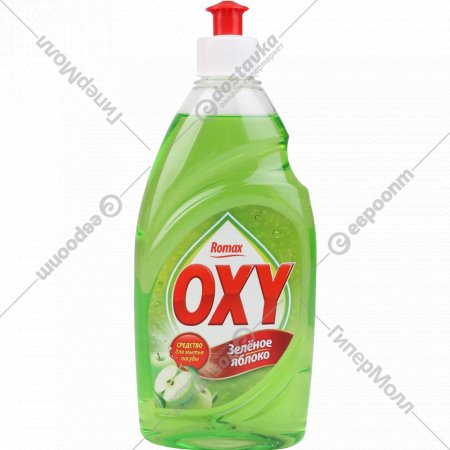 Средство для мытья посуды «Romax OXY» зеленое яблоко, 450 г