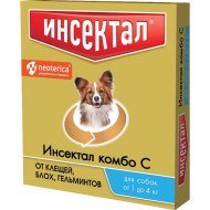 Капли для собак «Инсектал» Комбо, N203, 1-4 кг
