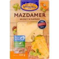

Сыр "MAZDAMER"(45%,слайсы) Польша,150г
