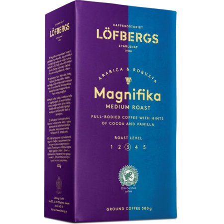 Кофе жареный молотый Lofbergs Magnifika, 500 г