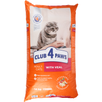 

Сух.корм д/к прем"CLUB 4 PAWS"(тел,)14кг