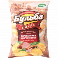 Чипсы картофельные «Бульба Chips» со вкусом деревенских копчёностей 75 г